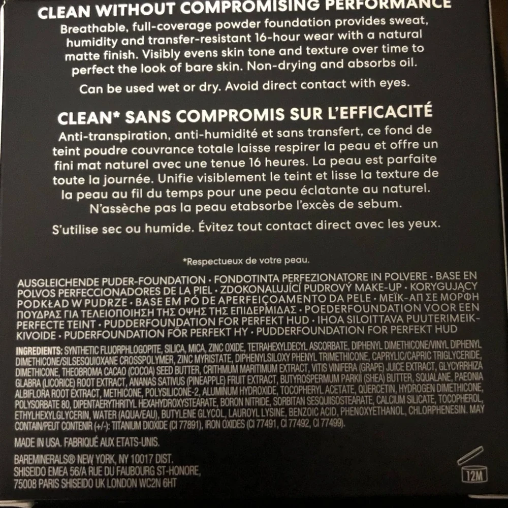 bareMinerals barepro powder